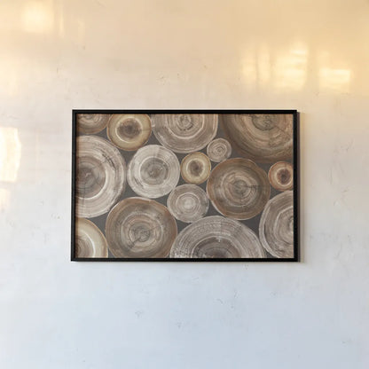 Rings of Life II by Albena Hristova. shown as a paper print in a black flame. Available as a archival giclee rolled canvas, fine art paper, or poster print. SKU 48466i.