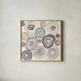 Rings of Power by Albena Hristova. Shown in a natural wood glass frame for a timeless modern aesthetic. Available as an archival giclee rolled canvas, fine art paper, or poster print. SKU 33942a.