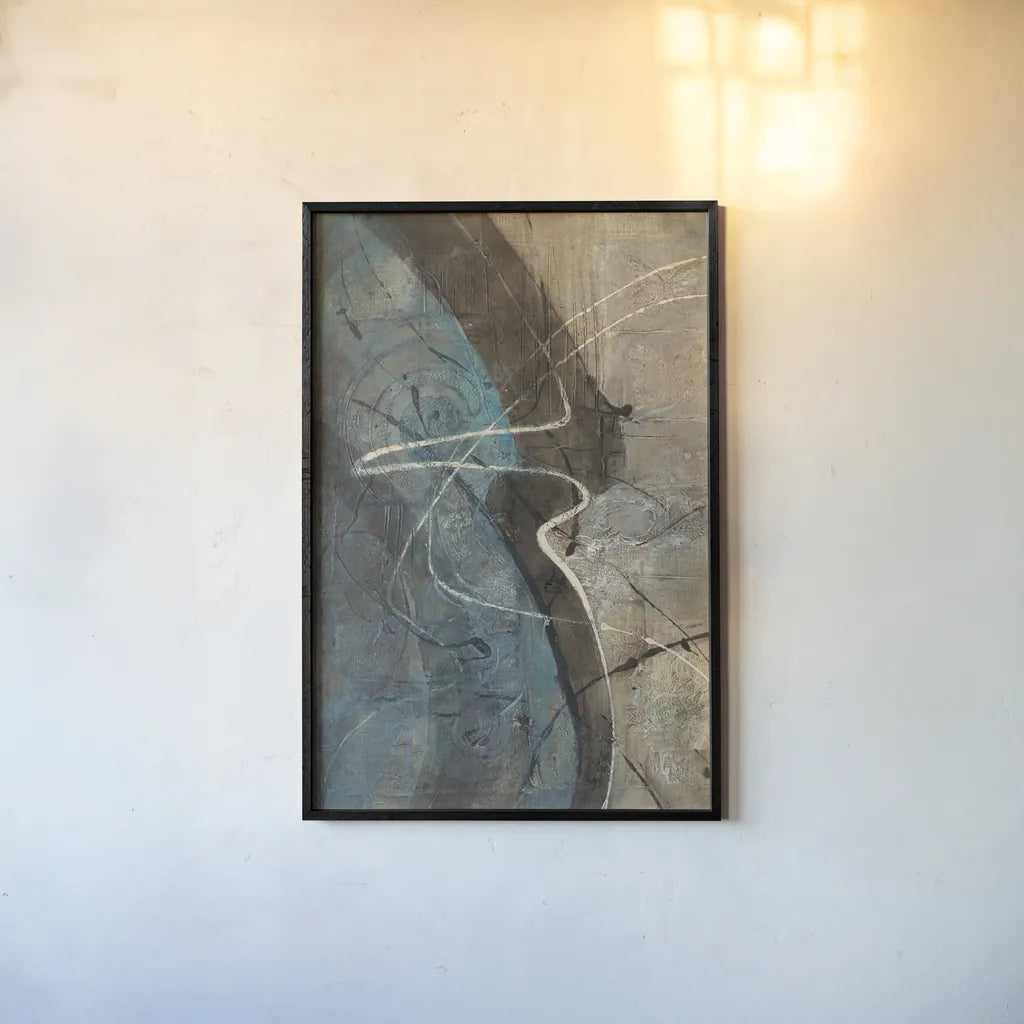 Ripple Effect by Albena Hristova. shown as a paper print in a black flame. Available as a archival giclee rolled canvas, fine art paper, or poster print. SKU 64628h.