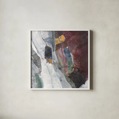 Rocky Ravine by Albena Hristova. Shown in a crisp white glass frame for a clean and minimalist style. Available as an archival giclee rolled canvas, fine art paper, or poster print. SKU 73653a.