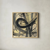 Roller Coaster I by Albena Hristova. Shown in a natural wood glass frame for a timeless modern aesthetic. Available as an archival giclee rolled canvas, fine art paper, or poster print. SKU 21904a.