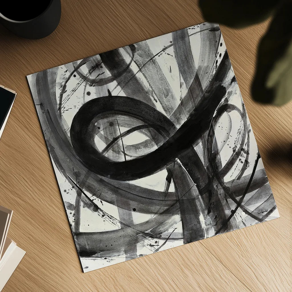 Roller Coaster I on White by Albena Hristova. Shown as a detailed flat fine art print, highlighting archival giclee quality. Available as an archival giclee rolled canvas, fine art paper, or poster print. SKU 21906a.