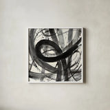 Roller Coaster I on White by Albena Hristova. Shown in a crisp white glass frame for a clean and minimalist style. Available as an archival giclee rolled canvas, fine art paper, or poster print. SKU 21906a.