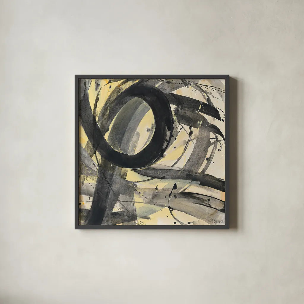 Roller Coaster II by Albena Hristova. Shown in a sleek black glass frame for a contemporary gallery look. Available as an archival giclee rolled canvas, fine art paper, or poster print. SKU 21905a.