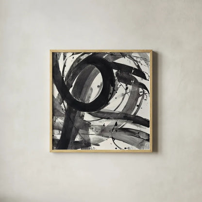 Roller Coaster II on White by Albena Hristova. Shown in a natural wood glass frame for a timeless modern aesthetic. Available as an archival giclee rolled canvas, fine art paper, or poster print. SKU 21907a.