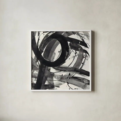 Roller Coaster II on White by Albena Hristova. Shown in a crisp white glass frame for a clean and minimalist style. Available as an archival giclee rolled canvas, fine art paper, or poster print. SKU 21907a.