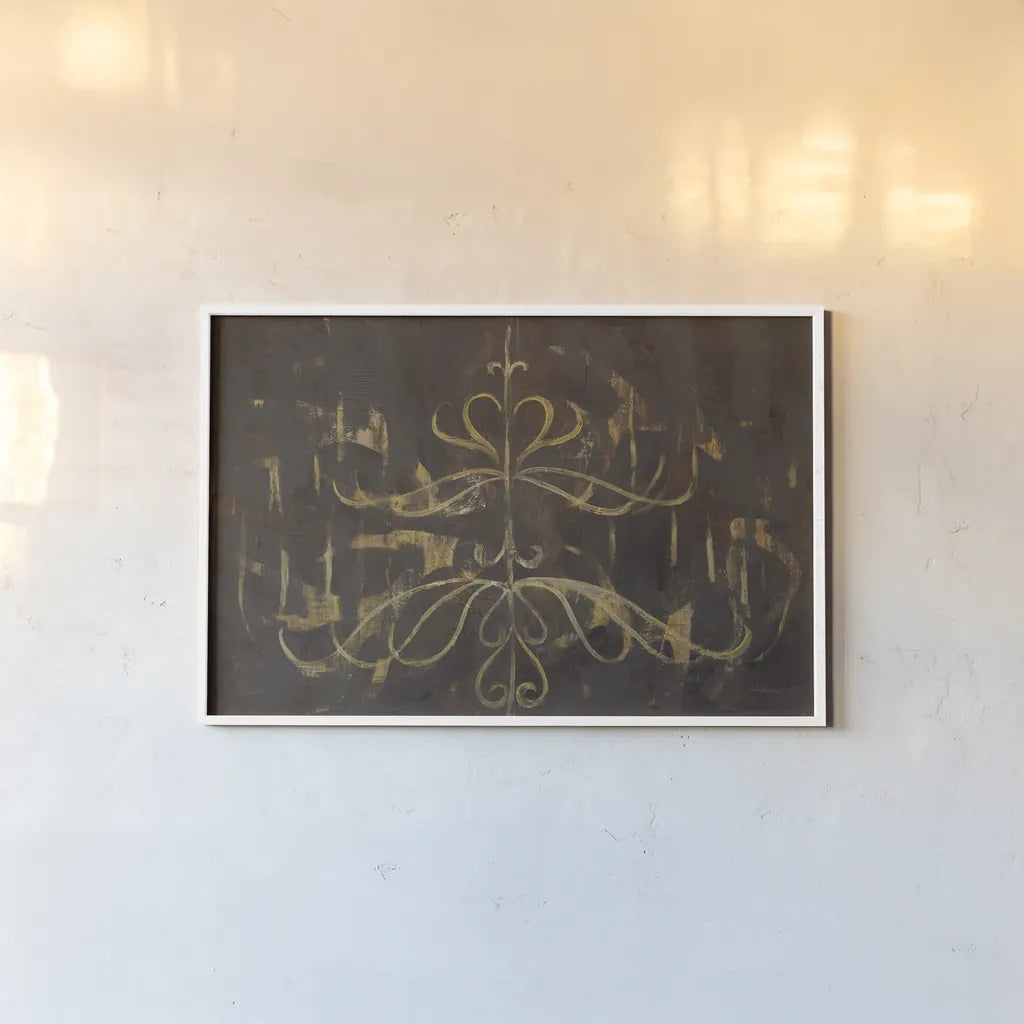 Romantic Lines by Albena Hristova. shown as a paper print in a white frame. Available as a archival giclee rolled canvas, fine art paper, or poster print. SKU 31270i.