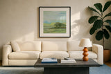 Savannah by Albena Hristova. Displayed in a glass frame with matte in a clean modern living room. Available as an archival giclee rolled canvas, fine art paper, or poster print. SKU 20042a.