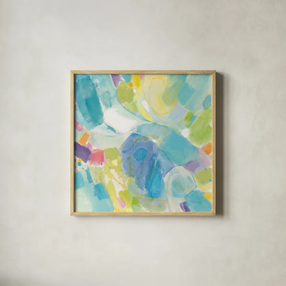 Sea Glass by Albena Hristova. Shown in a natural wood glass frame for a timeless modern aesthetic. Available as an archival giclee rolled canvas, fine art paper, or poster print. SKU 66039a.