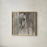 Shadow Light by Albena Hristova. Shown in a natural wood glass frame for a timeless modern aesthetic. Available as an archival giclee rolled canvas, fine art paper, or poster print. SKU 20560a.