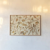 Shimmering I Neutral by Albena Hristova. shown as a paper print in a natural frame. Available as a archival giclee rolled canvas, fine art paper, or poster print. SKU 22190i.