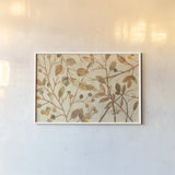Shimmering I Neutral by Albena Hristova. shown as a paper print in a white frame. Available as a archival giclee rolled canvas, fine art paper, or poster print. SKU 22190i.
