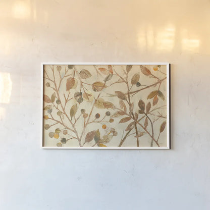 Shimmering I Neutral by Albena Hristova. shown as a paper print in a white frame. Available as a archival giclee rolled canvas, fine art paper, or poster print. SKU 22190i.