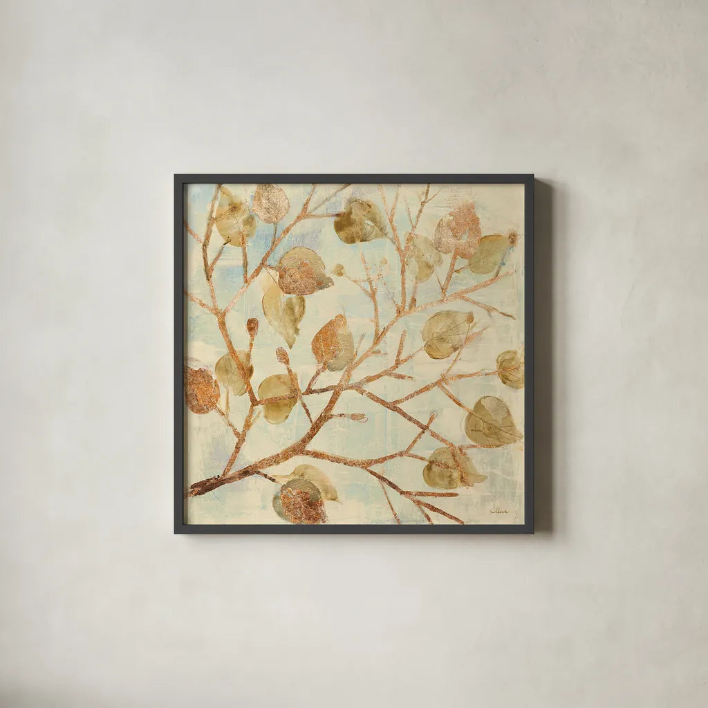 Shimmering III by Albena Hristova. Shown in a sleek black glass frame for a contemporary gallery look. Available as an archival giclee rolled canvas, fine art paper, or poster print. SKU 22189a.