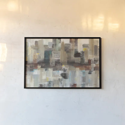 Sidewalks by Albena Hristova. shown as a paper print in a black flame. Available as a archival giclee rolled canvas, fine art paper, or poster print. SKU 55506i.