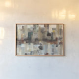 Sidewalks by Albena Hristova. shown as a paper print in a natural frame. Available as a archival giclee rolled canvas, fine art paper, or poster print. SKU 55506i.
