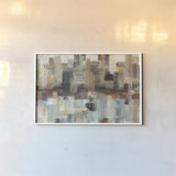 Sidewalks by Albena Hristova. shown as a paper print in a white frame. Available as a archival giclee rolled canvas, fine art paper, or poster print. SKU 55506i.