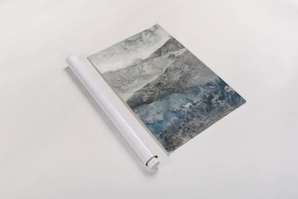 Silver Hills by Albena Hristova. shown as a rolled paper print. Available as archival giclee rolled canvas, fine art paper, or poster print. SKU 56278h.