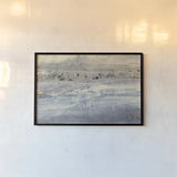 Silver Horizon by Albena Hristova. shown as a paper print in a black flame. Available as a archival giclee rolled canvas, fine art paper, or poster print. SKU 32505i.