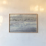 Silver Horizon by Albena Hristova. shown as a paper print in a natural frame. Available as a archival giclee rolled canvas, fine art paper, or poster print. SKU 32505i.