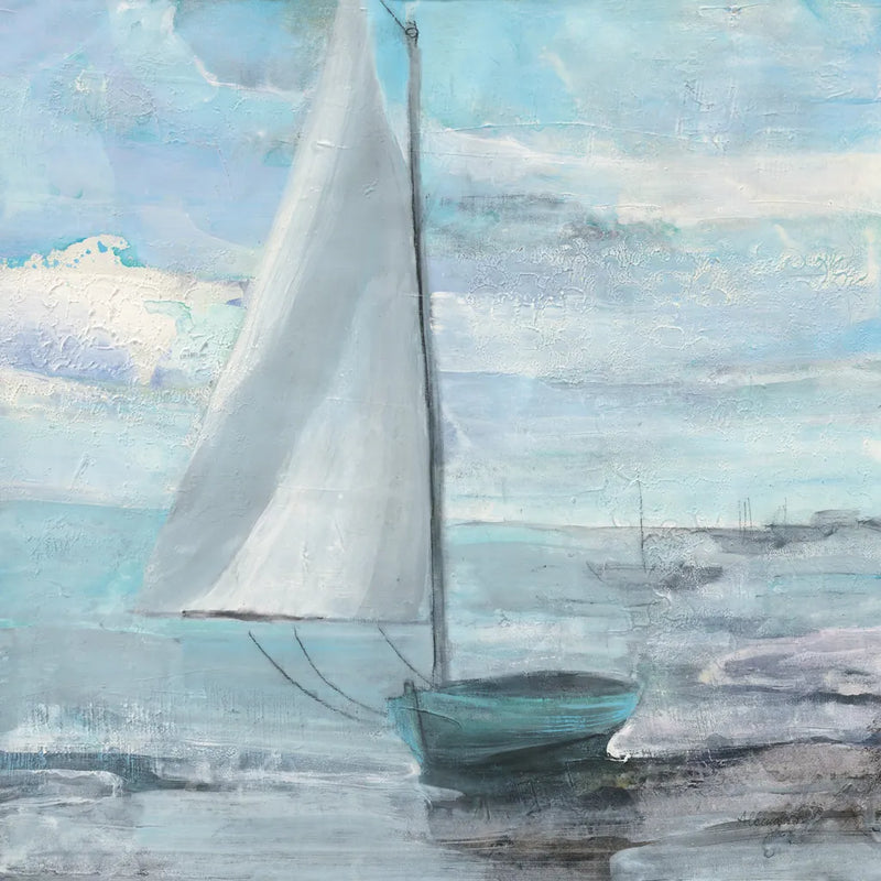 Silver Sail by Albena Hristova. SKU 58784a. Archival Giclee Fine art print for wall decor.