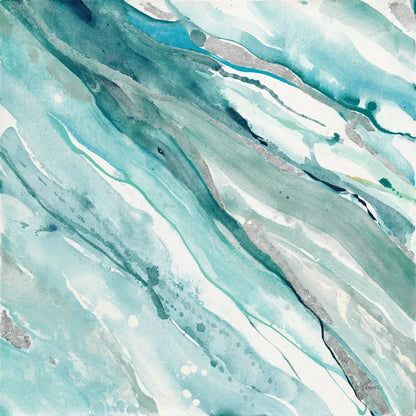 Silver Springs II Blue Green by Albena Hristova. SKU 44872a. Archival Giclee Fine art print for wall decor.