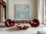 So Pretty by Albena Hristova. Shown as extra-large giant wall art in a modern living room. Available as an archival giclee rolled canvas, fine art paper, or poster print. SKU 46913a.