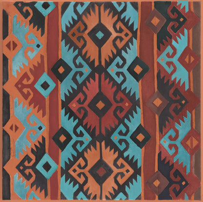 Southwest Pattern II v2 by Albena Hristova. SKU 74920a. Archival Giclee Fine art print for wall decor.