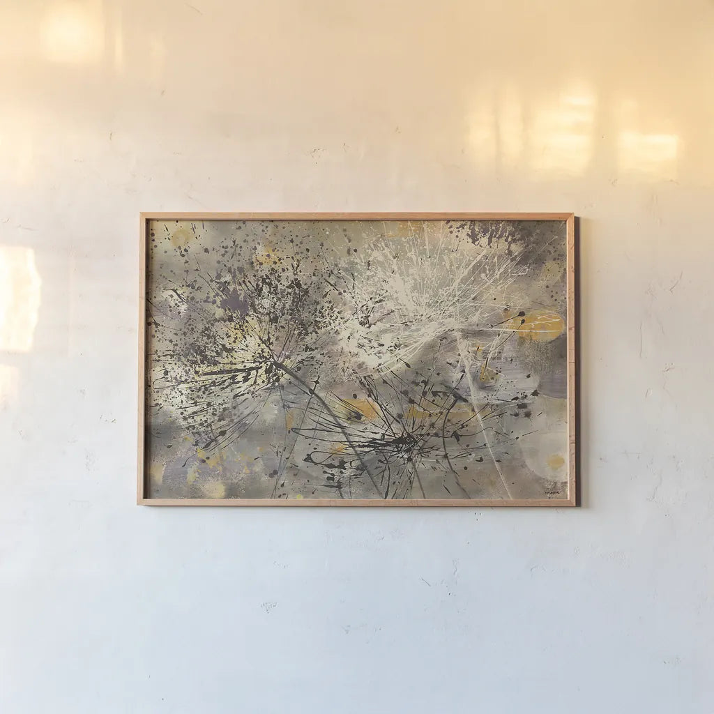 Sparklers II by Albena Hristova. shown as a paper print in a natural frame. Available as a archival giclee rolled canvas, fine art paper, or poster print. SKU 16348i.