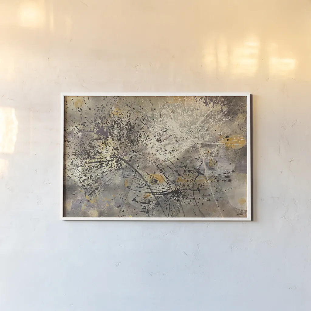 Sparklers II by Albena Hristova. shown as a paper print in a white frame. Available as a archival giclee rolled canvas, fine art paper, or poster print. SKU 16348i.