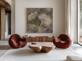 Sparklers III by Albena Hristova. Shown as extra-large giant wall art in a modern living room. Available as an archival giclee rolled canvas, fine art paper, or poster print. SKU 55686a.