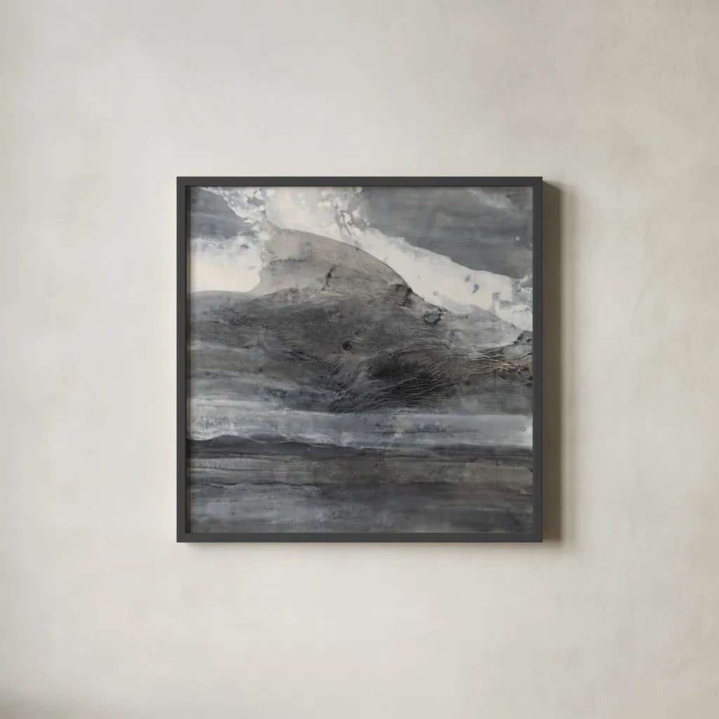 Splash by Albena Hristova. Shown in a sleek black glass frame for a contemporary gallery look. Available as an archival giclee rolled canvas, fine art paper, or poster print. SKU 63827a.