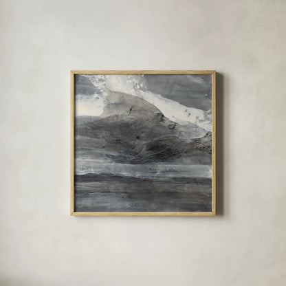 Splash by Albena Hristova. Shown in a natural wood glass frame for a timeless modern aesthetic. Available as an archival giclee rolled canvas, fine art paper, or poster print. SKU 63827a.