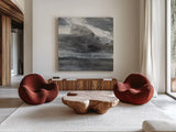 Splash by Albena Hristova. Shown as extra-large giant wall art in a modern living room. Available as an archival giclee rolled canvas, fine art paper, or poster print. SKU 63827a.
