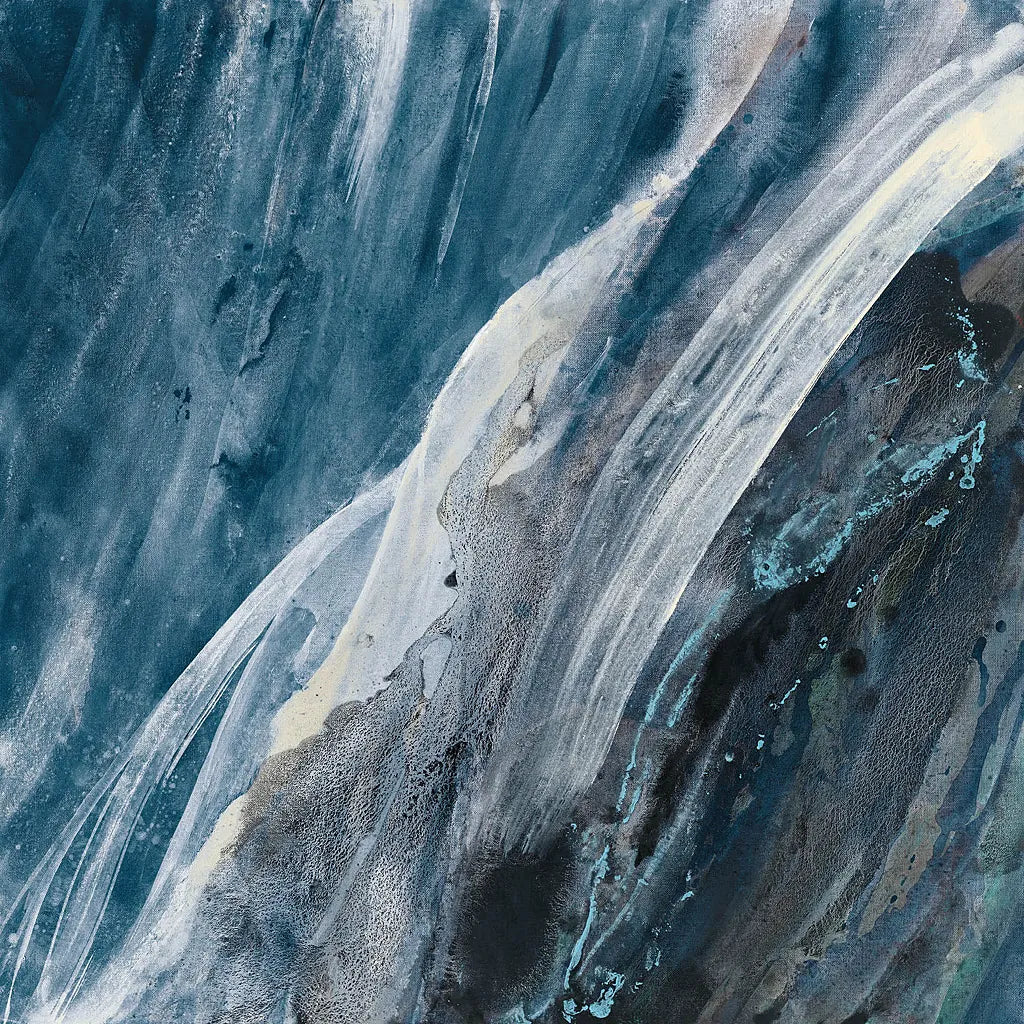 Splash Indigo by Albena Hristova. SKU 26882a. Archival Giclee Fine art print for wall decor.