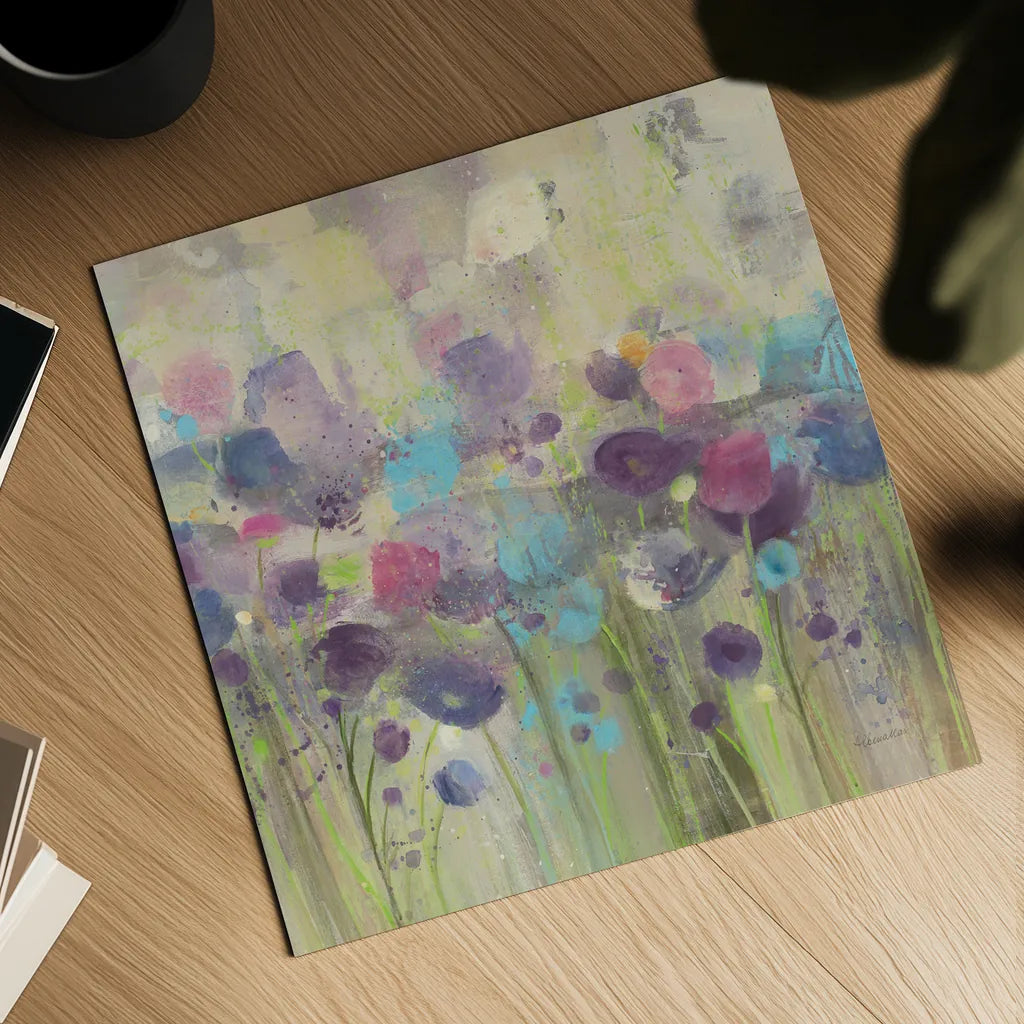Spring Beauty Square by Albena Hristova. Shown as a detailed flat fine art print, highlighting archival giclee quality. Available as an archival giclee rolled canvas, fine art paper, or poster print. SKU 19734a.