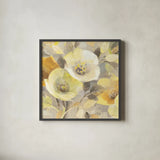 Spring Collection III Crop by Albena Hristova. Shown in a sleek black glass frame for a contemporary gallery look. Available as an archival giclee rolled canvas, fine art paper, or poster print. SKU 13900a.