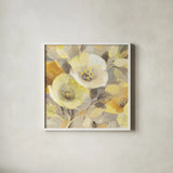 Spring Collection III Crop by Albena Hristova. Shown in a crisp white glass frame for a clean and minimalist style. Available as an archival giclee rolled canvas, fine art paper, or poster print. SKU 13900a.