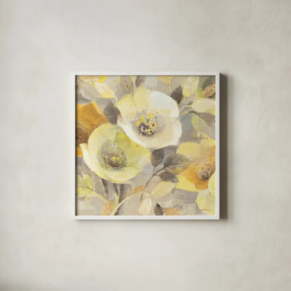 Spring Collection III Crop by Albena Hristova. Shown in a crisp white glass frame for a clean and minimalist style. Available as an archival giclee rolled canvas, fine art paper, or poster print. SKU 13900a.