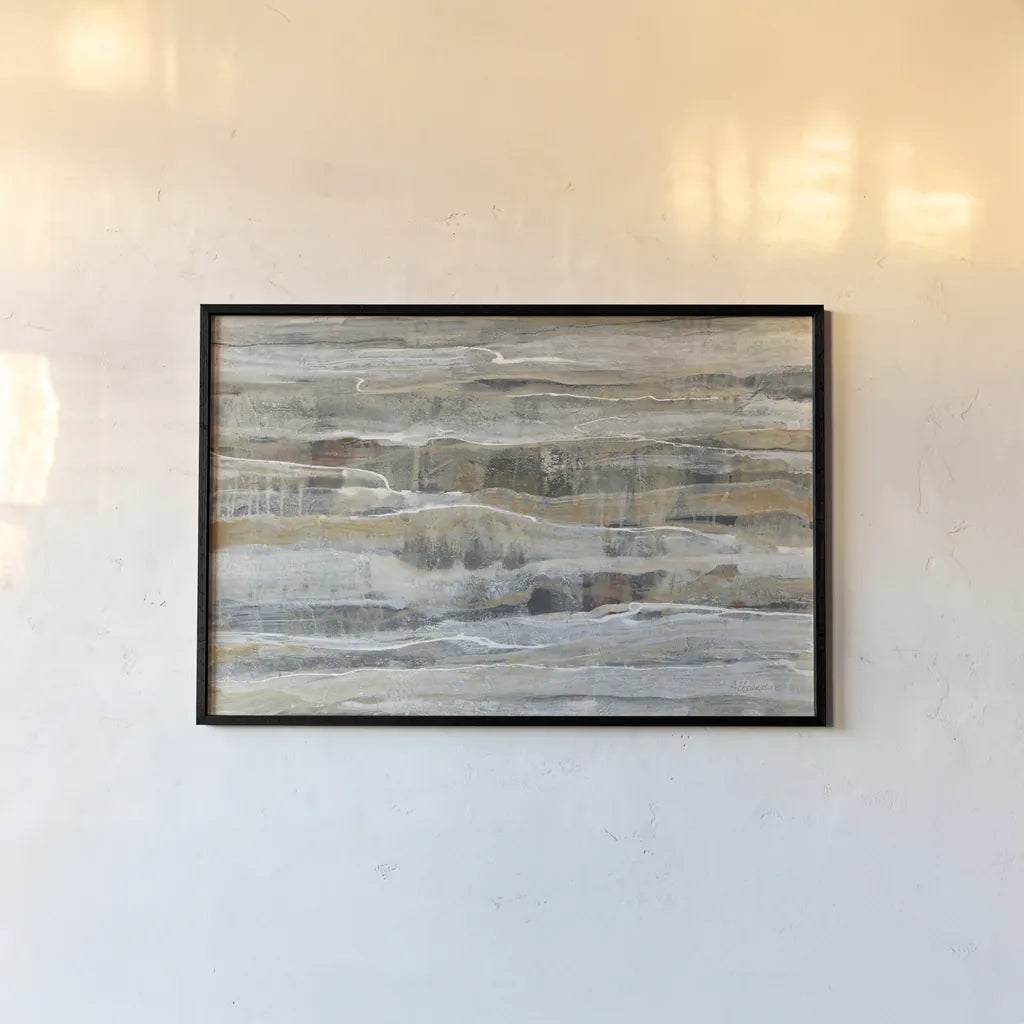 Spring Stream by Albena Hristova. shown as a paper print in a black flame. Available as a archival giclee rolled canvas, fine art paper, or poster print. SKU 53328i.