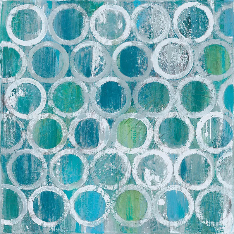 Stack of Tubes Blue by Albena Hristova. SKU 23396a. Archival Giclee Fine art print for wall decor.