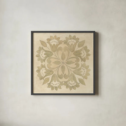 Stencil II by Albena Hristova. Shown in a sleek black glass frame for a contemporary gallery look. Available as an archival giclee rolled canvas, fine art paper, or poster print. SKU 55838a.