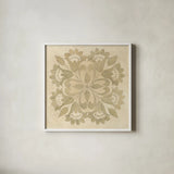 Stencil II by Albena Hristova. Shown in a crisp white glass frame for a clean and minimalist style. Available as an archival giclee rolled canvas, fine art paper, or poster print. SKU 55838a.