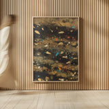 Summer Embers I by Albena Hristova. shown as over sized large wall art. Available as an archival giclee rolled canvas, fine art paper, or poster print. SKU 18718h.