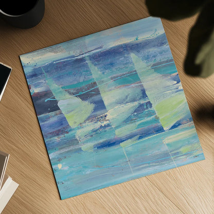 Summer Sail I by Albena Hristova. Shown as a detailed flat fine art print, highlighting archival giclee quality. Available as an archival giclee rolled canvas, fine art paper, or poster print. SKU 18660a.