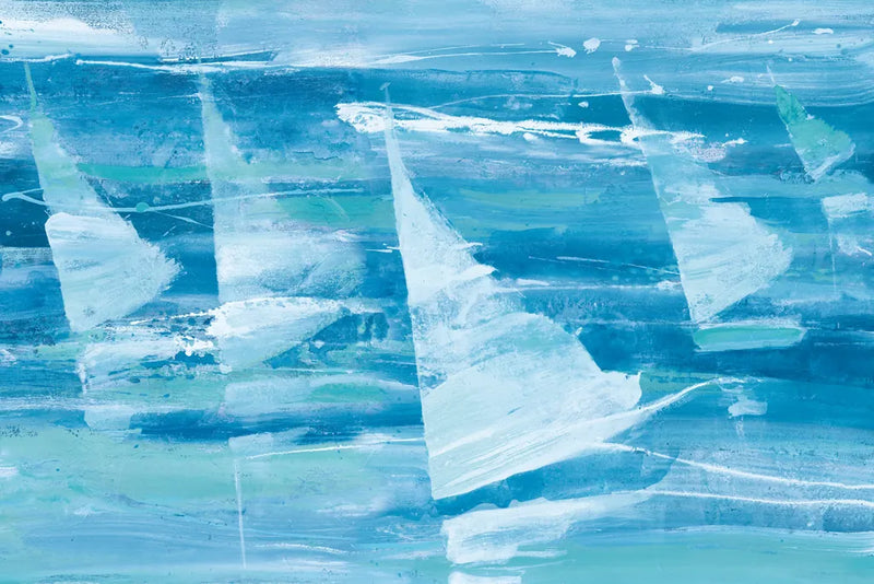 Summer Sail III Blue by Albena Hristova. SKU 47386i. Archival Giclee Fine art print for wall decor.