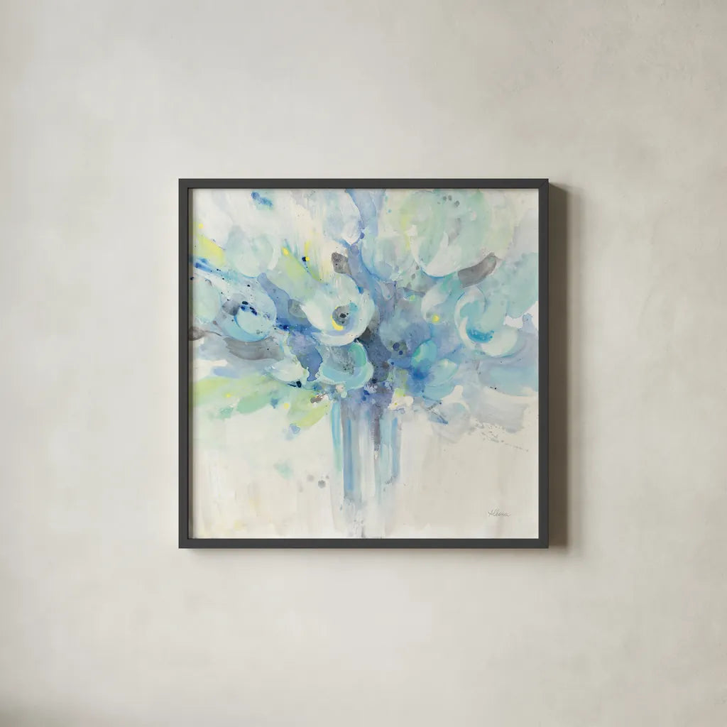 Sun Kissed by Albena Hristova. Shown in a sleek black glass frame for a contemporary gallery look. Available as an archival giclee rolled canvas, fine art paper, or poster print. SKU 46418a.