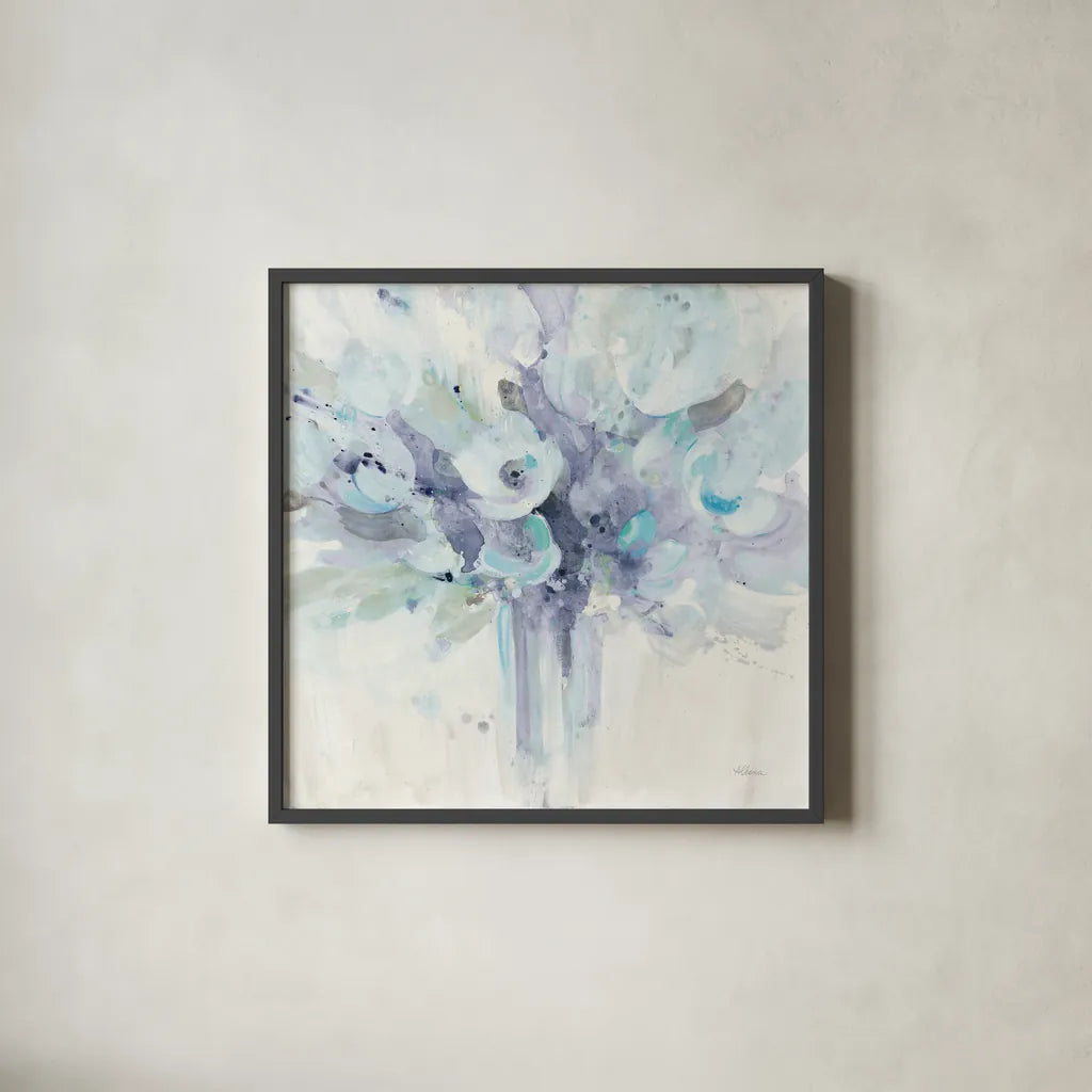 Sun Kissed Cool by Albena Hristova. Shown in a sleek black glass frame for a contemporary gallery look. Available as an archival giclee rolled canvas, fine art paper, or poster print. SKU 56957a.