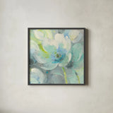 Sunny Bloom by Albena Hristova. Shown in a sleek black glass frame for a contemporary gallery look. Available as an archival giclee rolled canvas, fine art paper, or poster print. SKU 44960a.