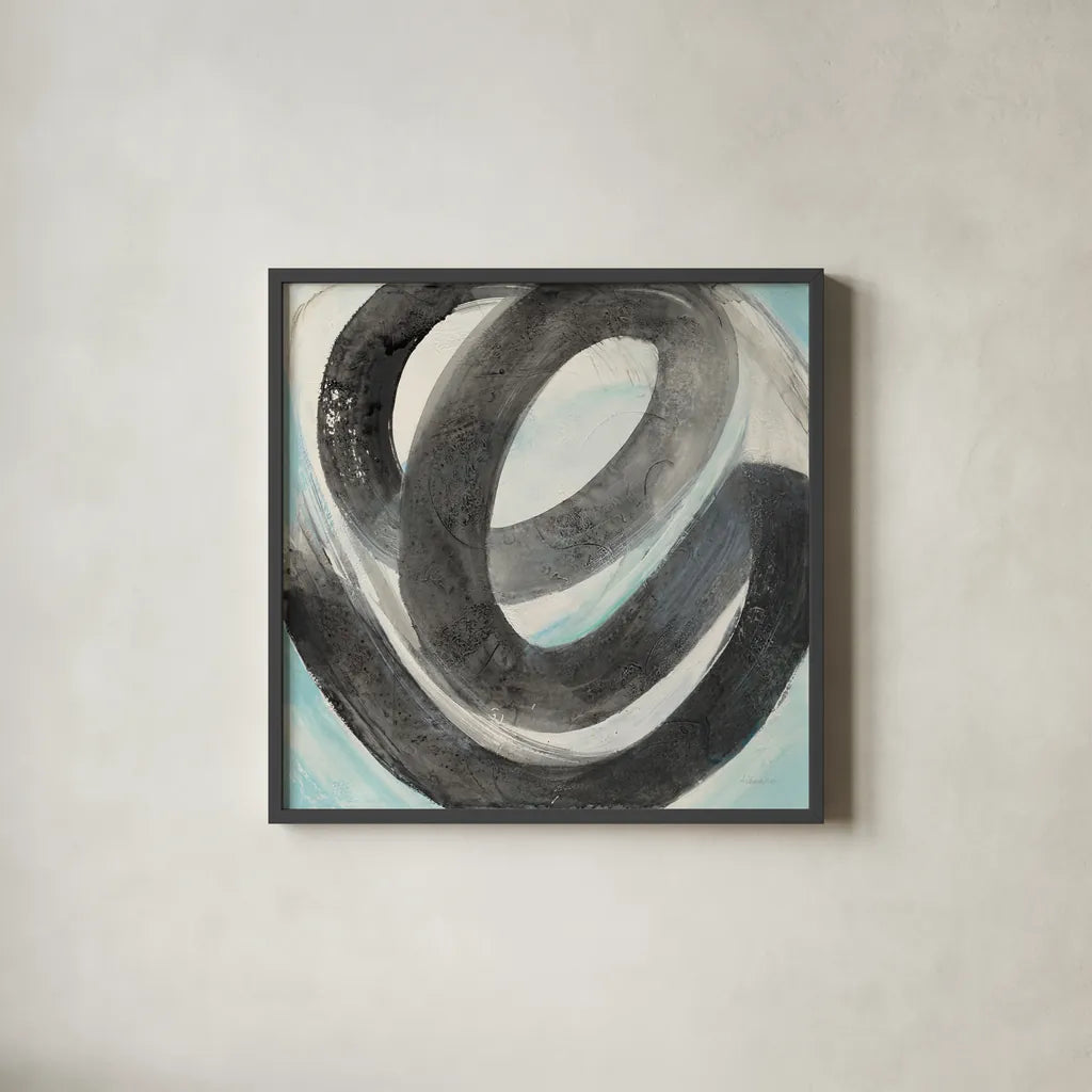 Swirl by Albena Hristova. Shown in a sleek black glass frame for a contemporary gallery look. Available as an archival giclee rolled canvas, fine art paper, or poster print. SKU 63830a.